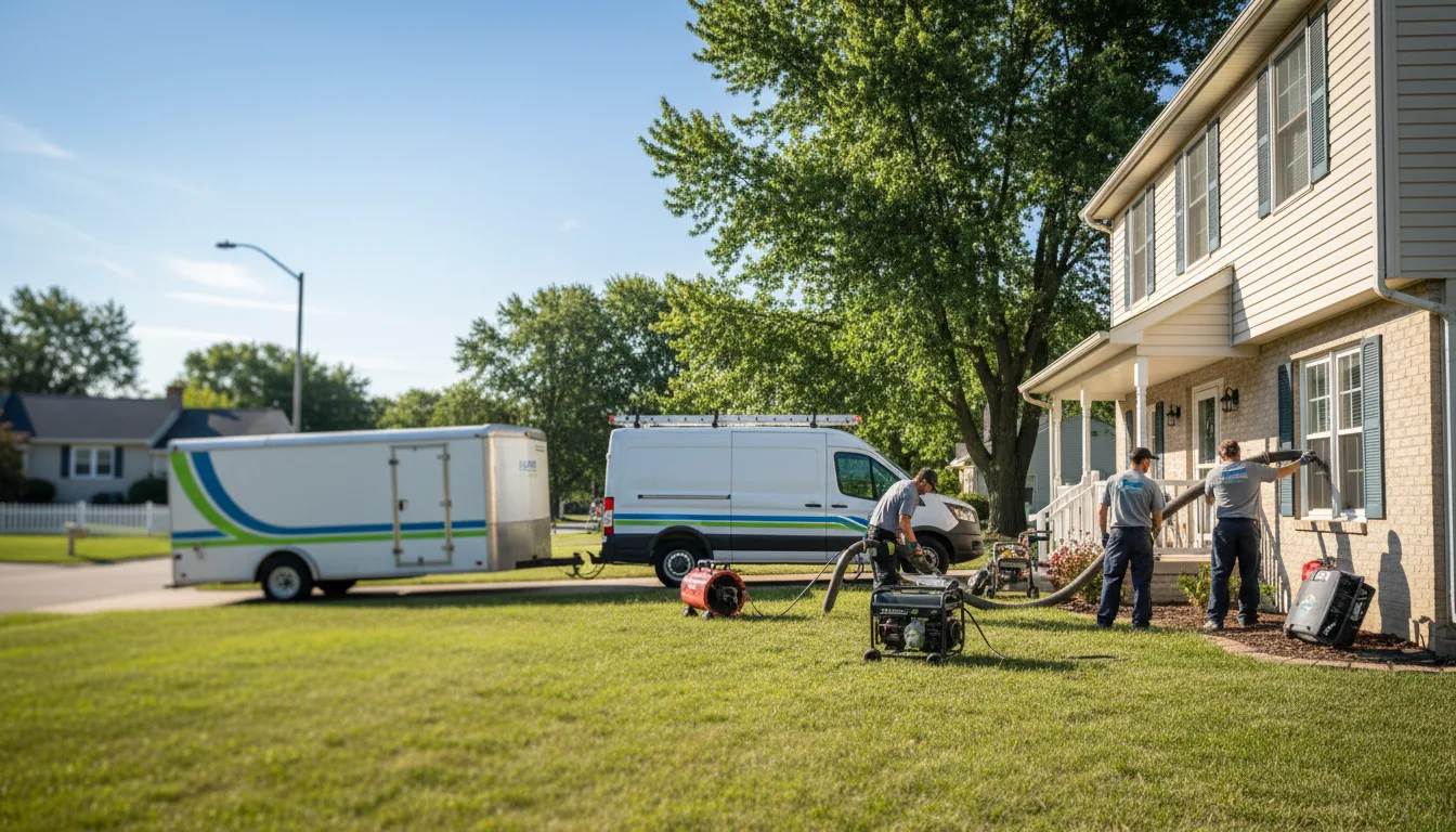 Flooded Basement Restoration And Cleanup With Repair in Osceola, IN near me